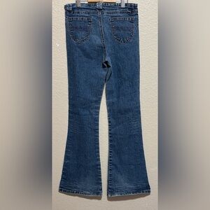 One Tuff Babe Flare leg Blue Jeans kids Sz 16